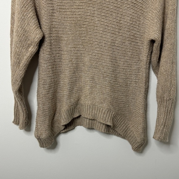 THML Knit Sweater Size Small Women’s Rabbit Brown Fall Winter Neutral Pullover - Picture 5 of 7
